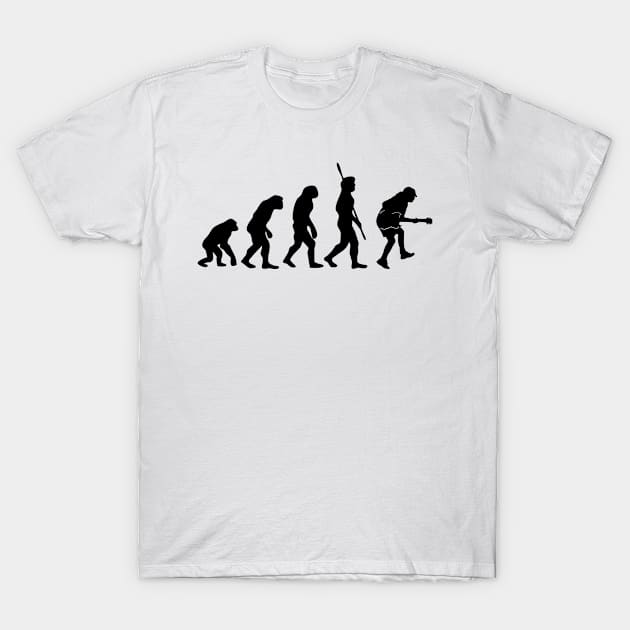 The Evolution Of Rock T-Shirt by Three Meat Curry